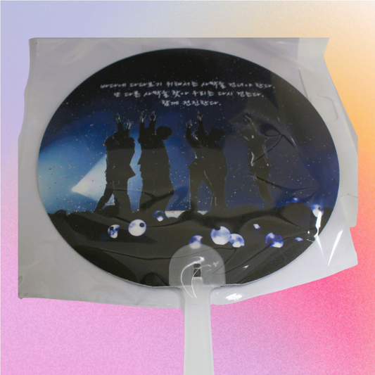 BTS Member face hand fan