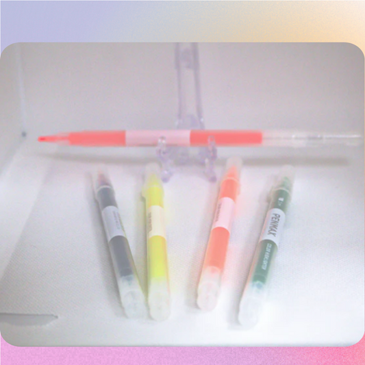 Slim Marking Hight-lighter Fluorescent Pen 5pc -2mm