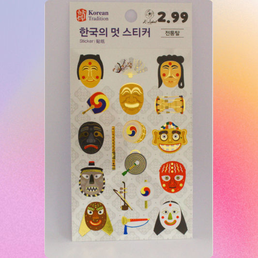 Korean traditional shape stickers