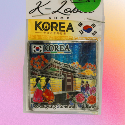 Korean City Metal Magnet