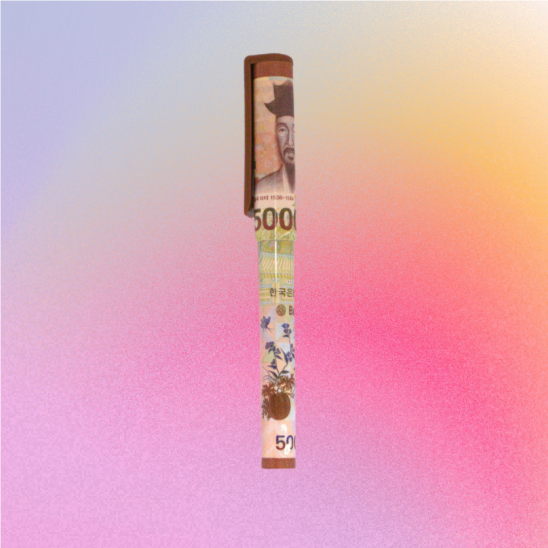 Korean Money & Love Korea ball-point pen