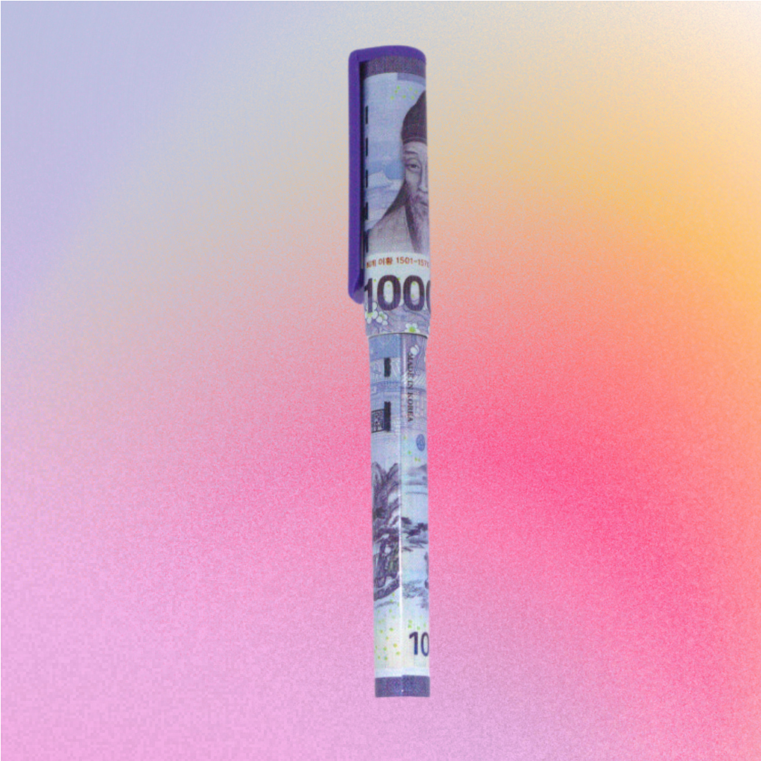 Korean Money & Love Korea ball-point pen