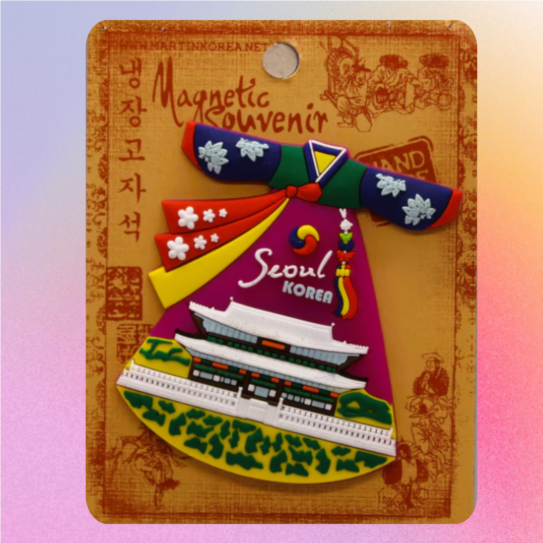 Korean traditional hanbok magnet