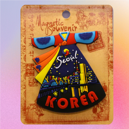 Korean traditional hanbok magnet