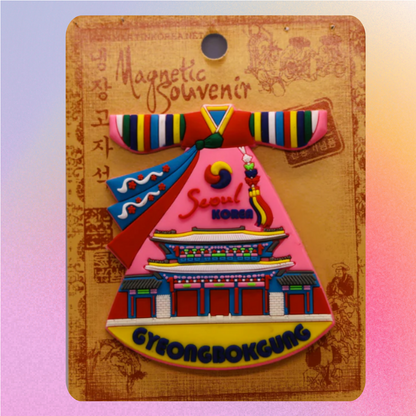 Korean traditional hanbok magnet